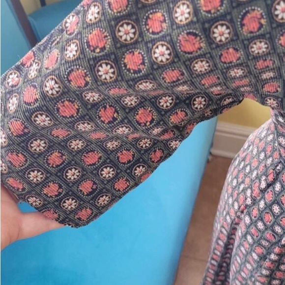 Vintage 1960. Handmade cotton corduroy, dress. 8 US. - Picture 4 of 8